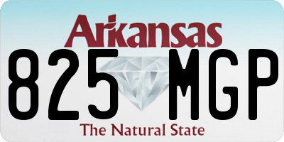 AR license plate 825MGP