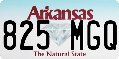 AR license plate 825MGQ