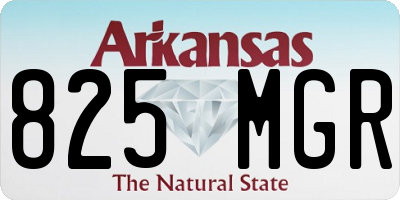 AR license plate 825MGR