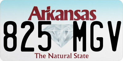 AR license plate 825MGV