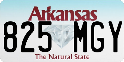 AR license plate 825MGY
