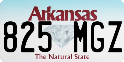 AR license plate 825MGZ