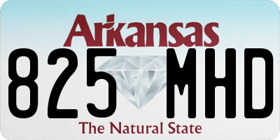 AR license plate 825MHD