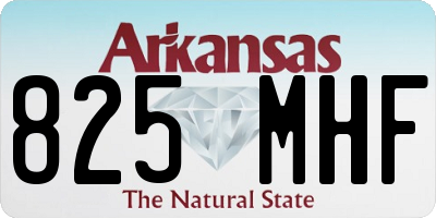 AR license plate 825MHF