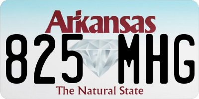 AR license plate 825MHG