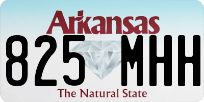 AR license plate 825MHH