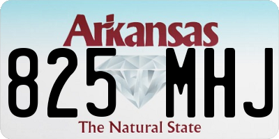 AR license plate 825MHJ