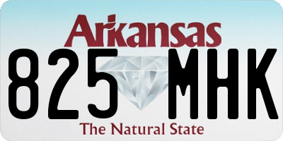 AR license plate 825MHK