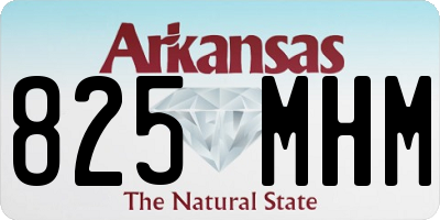 AR license plate 825MHM