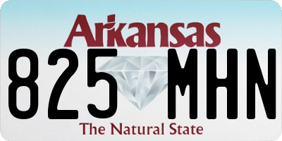 AR license plate 825MHN