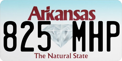 AR license plate 825MHP