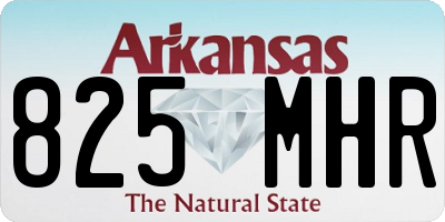 AR license plate 825MHR