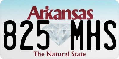 AR license plate 825MHS