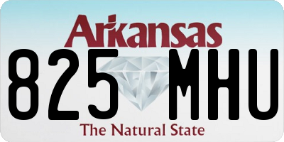 AR license plate 825MHU