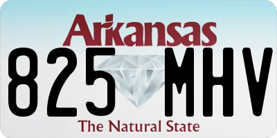AR license plate 825MHV