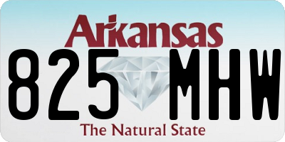 AR license plate 825MHW