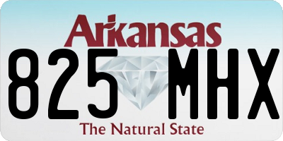 AR license plate 825MHX