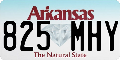 AR license plate 825MHY
