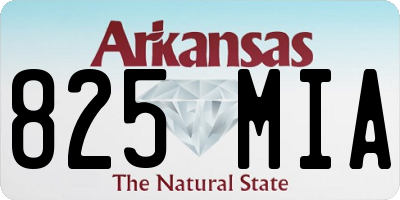AR license plate 825MIA