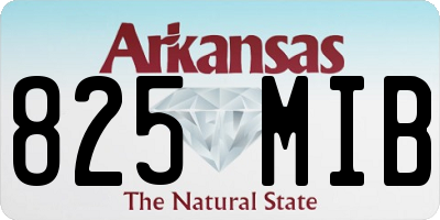 AR license plate 825MIB