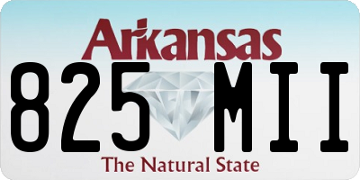 AR license plate 825MII