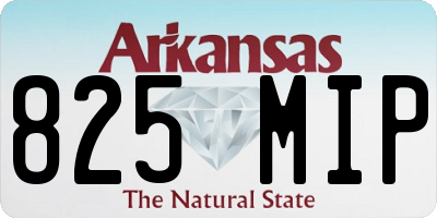 AR license plate 825MIP
