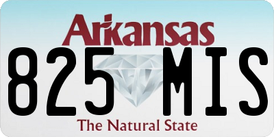 AR license plate 825MIS