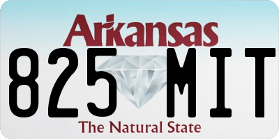 AR license plate 825MIT