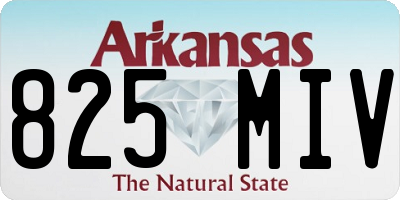 AR license plate 825MIV