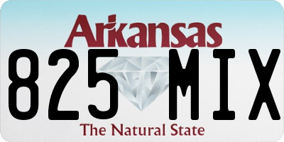 AR license plate 825MIX