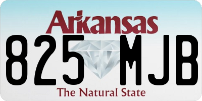 AR license plate 825MJB