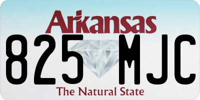 AR license plate 825MJC