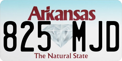 AR license plate 825MJD