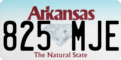 AR license plate 825MJE