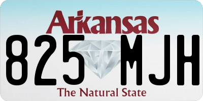 AR license plate 825MJH