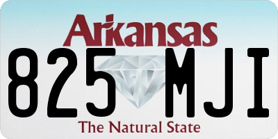 AR license plate 825MJI