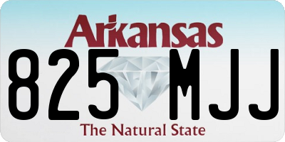 AR license plate 825MJJ