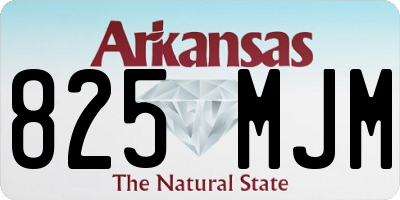 AR license plate 825MJM
