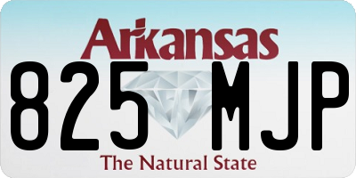 AR license plate 825MJP