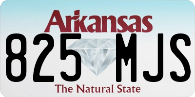 AR license plate 825MJS