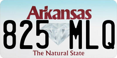 AR license plate 825MLQ