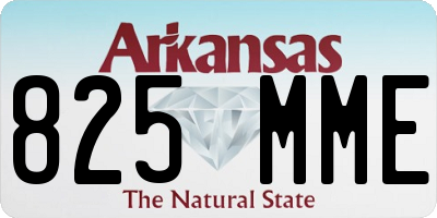 AR license plate 825MME