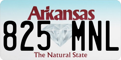 AR license plate 825MNL