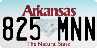 AR license plate 825MNN