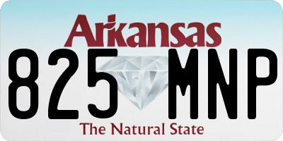 AR license plate 825MNP