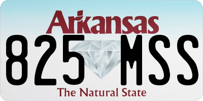 AR license plate 825MSS