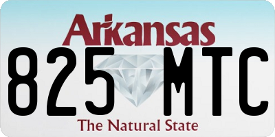 AR license plate 825MTC