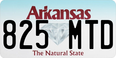 AR license plate 825MTD