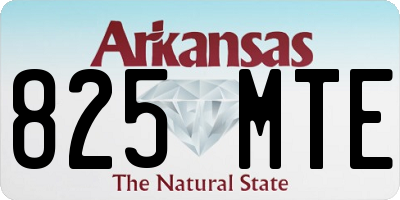 AR license plate 825MTE