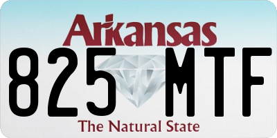 AR license plate 825MTF